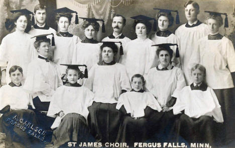 St. James Choir, Fergus Falls Minnesota, 1910's