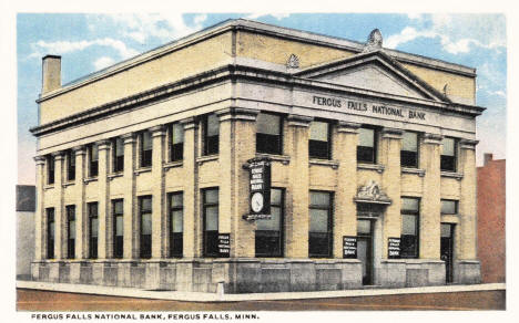 Fergus Falls National Bank, Fergus Falls Minnesota, 1926