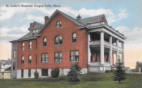 St. Luke's Hospital, Fergus Falls Minnesota, 1916