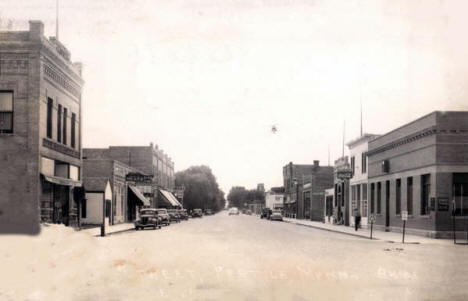 Street scene, Fertile Minnesota, 1945