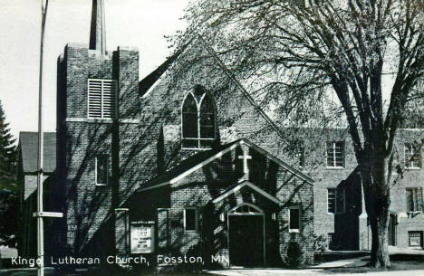 Kingo Lutheran Church, Fosston Minnesota, 1950's
