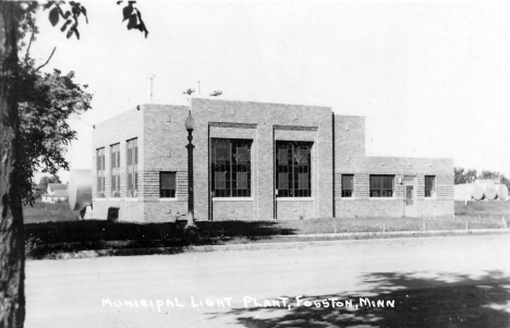Municipal Light Plant, Fosston Minnesota, 1940's