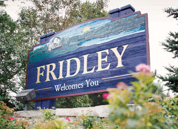 Fridley Minnesota welcome sign