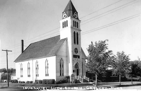 Immanuel Lutheran Church, Gaylord Minnesota, 1940's
