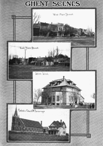 Multiple scenes, Ghent Minnesota, 1912