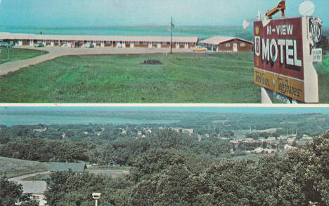 Hi-View Motel, Glenwood Minnesota, 1960's