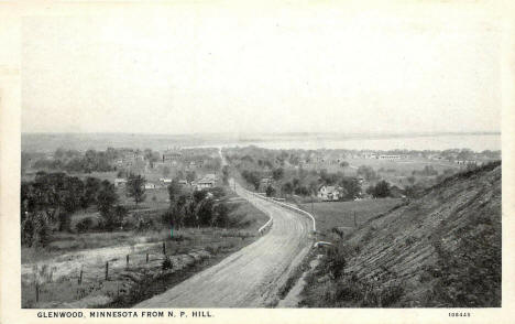 Glenwood Minnesota from N. P. Hill, 1926