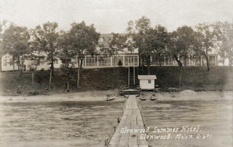 Glenwood Summer Hotel, Glenwood Minnesota, 1910's
