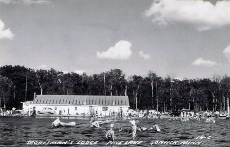 Sportsman's Lodge on Pine Lake, Gonvick Minnesota, 1950's