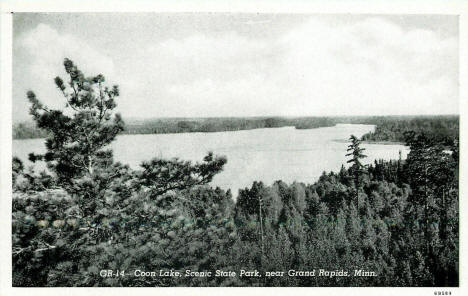 Coon Lake in Scenic State Park near Grand Rapids Minnesota, 1946