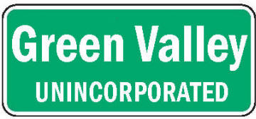 Green Valley population sign