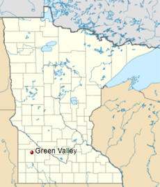 Location of Green Valley Minnesota