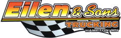 Eilen & Sons Trucking, Hampton, MN - yellow and orange logo