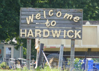 Welcome sign, Hardwick Minnesota