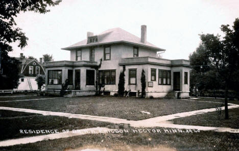 Residence of Dr. A. M. Ericson, Hector Minnesota, 1915