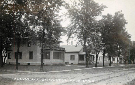 Residence street, Hector Minnesota, 1915