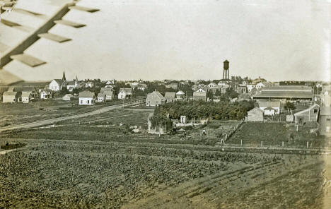 View looking east at Hendricks from a windmill, 1911