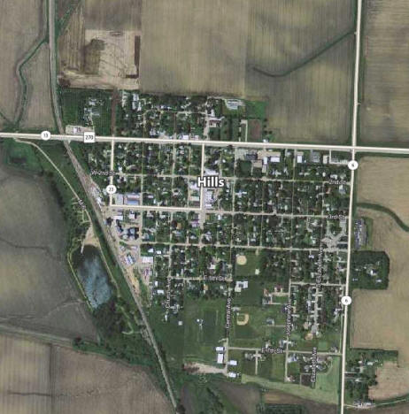 Aerial photo, Hills Minnesota, 2010