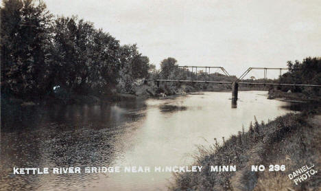 Kettle River Bridge near Hinckley Minnesota, 1920