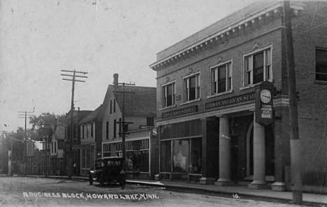 Business block, Howard Lake Minnesota, 1908