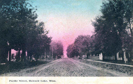 Pacific Street, Howard Lake Minnesota, 1908