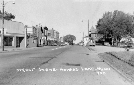 Street scene, Howard Lake Minnesota, 1970's