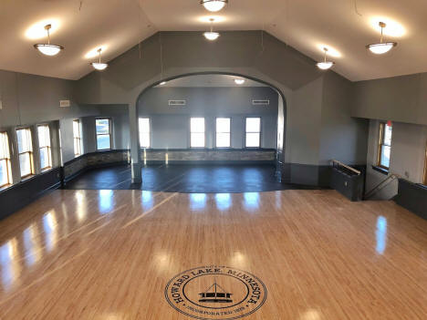 South Shore Events Center on the top floor of the old City Hall building, Howard Lake Minnesota, 2019