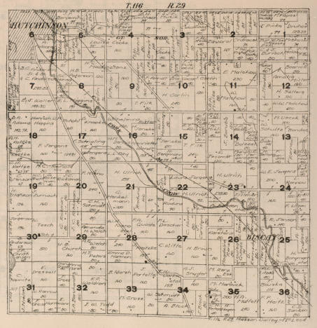 Plat map of Hasson Valley Township, McLeod County, Minnesota, 1916