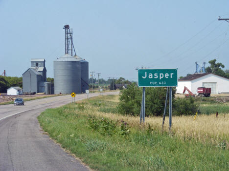 Entering Jasper Minnesota, 2012