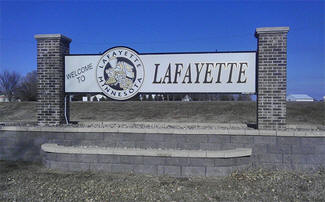 Welcome sign, Lafayette Minnesota