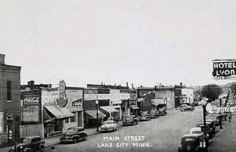 Main Street, Lake City Minnesota, 1953