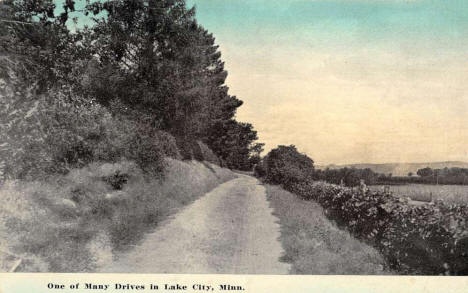 Scenic Drive, Lake City Minnesota, 1908