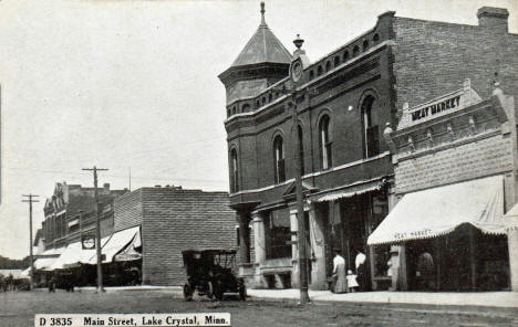 Main Street, Lake Crystal Minnesota, 1910's