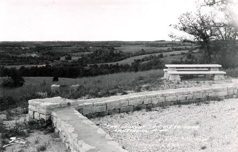 "The Lookout" on US Highway 16 near Lanesboro Minnesota, 1950's