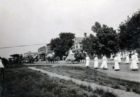 Street scene, Lester Prairie Minnesota, 1910's