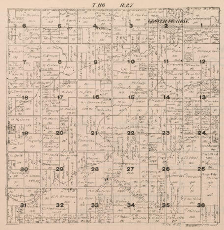 Plat map of Bergen Township, McLeod County, Minnesota, 1916