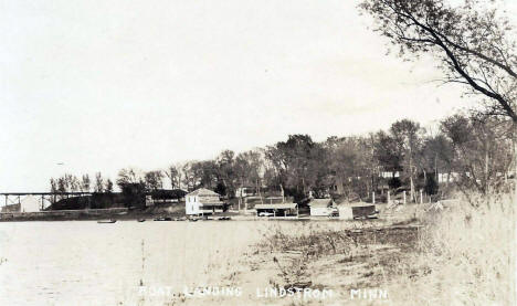 Boat Landing, Lindstrom Minnesota, 1920's