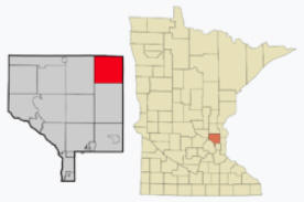 Location of Linwood Township Minnesota