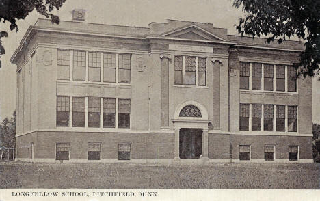 Longfellow School, Litchfield Minnesota, 1910's