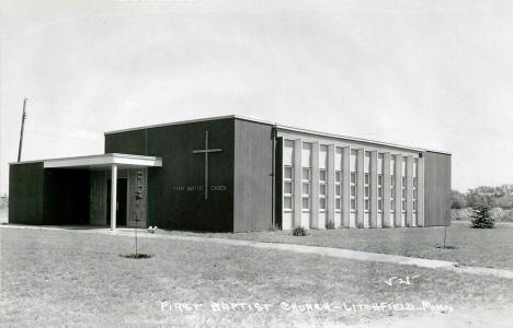 First Baptist Church, Litchfield Minnesota, 1950's