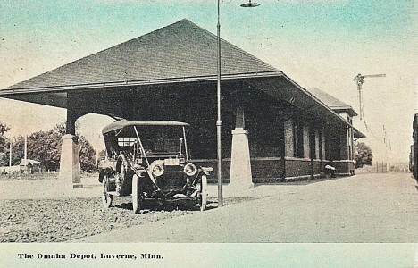 Omaha Depot, Luverne Minnesota, 1910