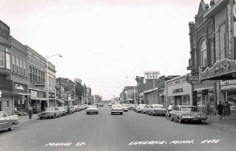Main Street, Luverne Minnesota, 1960's