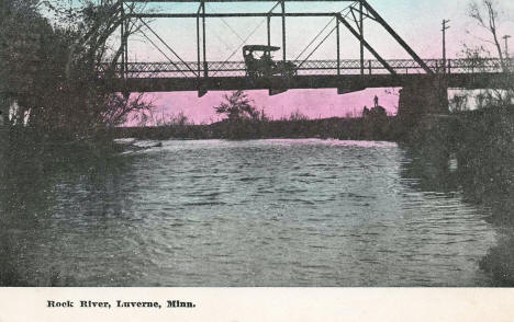 Bridge over Rock River, Luverne Minnesota, 1910