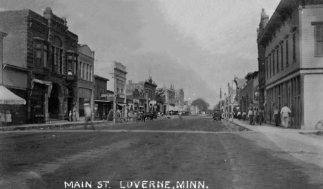 Main Street, Luverne Minnesota, 1912