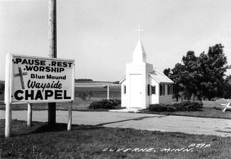 Blue Mound Wayside Chapel, Luverne Minnesota, 1940's?