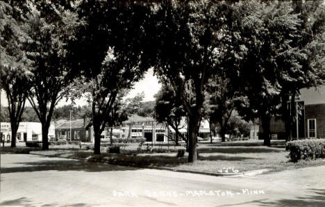 Park scene, Mapleton Minnesota, 1961