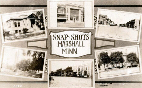 Multiple scenes, Marshall Minnesota, 1923