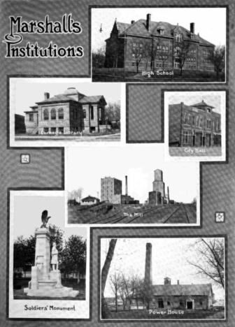 Institutions in Marshall Minnesota, 1912