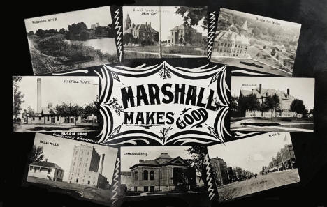 Multiple scenes, Marshall Minnesota, 1910's