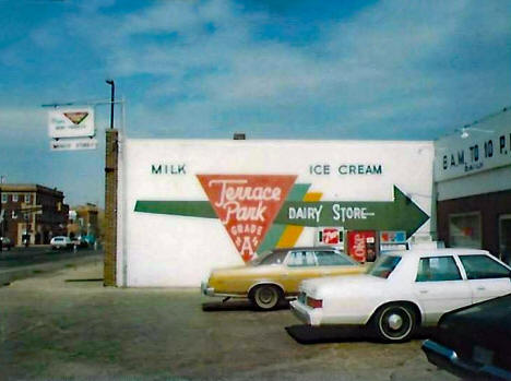 Johnson Dairy Store on Main Street, Marshall Minnesota, 1980